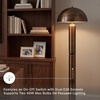 image:imageSignature Design by Ashley Jyllyard Table Lamp 28 Faux Wood 3WayAntique Copper Finish