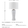 image:imageSignature Design by Ashley Jyllyard Table Lamp 28 Faux Wood 3WayAntique Gray