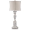 image:imageSignature Design by Ashley Jyllyard Table Lamp 28 Faux Wood 3WayAntique White