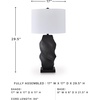 image:imageSignature Design by Ashley Jyllyard Table Lamp 28 Faux Wood 3WayBlack  White