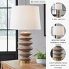 image:imageSignature Design by Ashley Jyllyard Table Lamp 28 Faux Wood 3WayBrownGold Finish