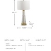 image:imageSignature Design by Ashley Jyllyard Table Lamp 28 Faux Wood 3WayClearGold Finish