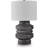 image:imageSignature Design by Ashley Jyllyard Table Lamp 28 Faux Wood 3WayDistressed Black