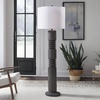 image:imageSignature Design by Ashley Jyllyard Table Lamp 28 Faux Wood 3WayDistressed Black