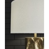 image:imageSignature Design by Ashley Jyllyard Table Lamp 28 Faux Wood 3WayGold Finish