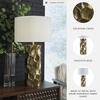image:imageSignature Design by Ashley Jyllyard Table Lamp 28 Faux Wood 3WayGold Finish