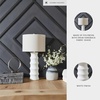image:imageSignature Design by Ashley Jyllyard Table Lamp 28 Faux Wood 3WayWhiteCream