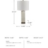 image:imageSignature Design by Ashley Jyllyard Table Lamp 28 Faux Wood 3WayWhiteGold Finish