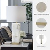 image:imageSignature Design by Ashley Jyllyard Table Lamp 28 Faux Wood 3WayWhiteGold Finish