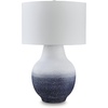 image:imageSignature Design by Ashley Jyllyard Table Lamp 28 Faux Wood 3WayWhiteNavy