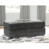 image:imageSignature Design by Ashley Karinne Contemporary Upholstered Oversized Accent Ottoman with NonSkid Legs WhiteBlack