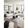 image:imageSignature Design by Ashley Karinne Contemporary Upholstered Oversized Accent Ottoman with NonSkid Legs WhiteWhite