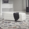 image:imageSignature Design by Ashley Karinne Contemporary Upholstered Oversized Accent Ottoman with NonSkid Legs WhiteWhite
