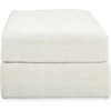 image:imageSignature Design by Ashley Karinne Contemporary Upholstered Oversized Accent Ottoman with NonSkid Legs WhiteWhite