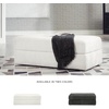 image:imageSignature Design by Ashley Karinne Contemporary Upholstered Oversized Accent Ottoman with NonSkid Legs WhiteWhite