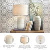 image:imageSignature Design by Ashley Kerbert Terracotta Table Lamp Distressed BlackBeigeWhite