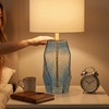image:imageSignature Design by Ashley Kerbert Terracotta Table Lamp Distressed BlackBlue