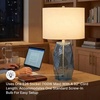 image:imageSignature Design by Ashley Kerbert Terracotta Table Lamp Distressed BlackBlue