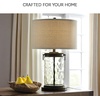 image:imageSignature Design by Ashley Kerbert Terracotta Table Lamp Distressed BlackTaupe With Clear