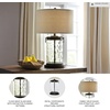 image:imageSignature Design by Ashley Kerbert Terracotta Table Lamp Distressed BlackTaupe With Clear