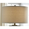 image:imageSignature Design by Ashley Kerbert Terracotta Table Lamp Distressed BlackTaupe With Clear