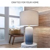 image:imageSignature Design by Ashley Kerbert Terracotta Table Lamp Distressed BlackWhiteTeal