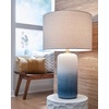 image:imageSignature Design by Ashley Kerbert Terracotta Table Lamp Distressed BlackWhiteTeal
