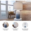 image:imageSignature Design by Ashley Kerbert Terracotta Table Lamp Distressed BlackWhiteTeal