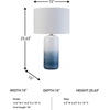 image:imageSignature Design by Ashley Kerbert Terracotta Table Lamp Distressed BlackWhiteTeal