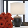 image:imageSignature Design by Ashley Ladstow Urban 225 Sleek Ceramic Table Lamp Black