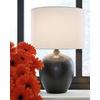 image:imageSignature Design by Ashley Ladstow Urban 225 Sleek Ceramic Table Lamp Black