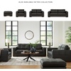 image:imageSignature Design by Ashley Luigi Contemporary Firmly Cushioned Leather Tufted Rectangular Ottoman Dark BrownDark Brown