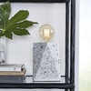 image:imageSignature Design by Ashley Maywick 713 Contemporary Concrete Table Lamp White amp GrayWhite