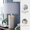 image:imageSignature Design by Ashley Modern Table Lamp 3Way White and Gold
