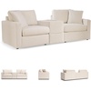 image:imageSignature Design by Ashley Modmax Square Oversized Accent Ottoman OysterSymmetrical