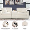 image:imageSignature Design by Ashley Modmax Square Oversized Accent Ottoman OysterSymmetrical