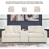 image:imageSignature Design by Ashley Modmax Square Oversized Accent Ottoman OysterSymmetrical