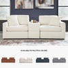 image:imageSignature Design by Ashley Modmax Square Oversized Accent Ottoman OysterSymmetrical