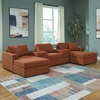 image:imageSignature Design by Ashley Modmax Square Oversized Accent Ottoman SpiceSymmetrical