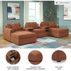 image:imageSignature Design by Ashley Modmax Square Oversized Accent Ottoman SpiceSymmetrical