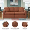 image:imageSignature Design by Ashley Modmax Square Oversized Accent Ottoman SpiceSymmetrical