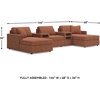 image:imageSignature Design by Ashley Modmax Square Oversized Accent Ottoman SpiceSymmetrical