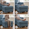 image:imageSignature Design by Ashley Ottoman Cashton Blue Rectangular Foot RestBlue