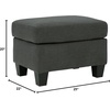image:imageSignature Design by Ashley Ottoman Cashton Blue Rectangular Foot RestCharcoal