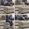 image:imageSignature Design by Ashley Ottoman Cashton Blue Rectangular Foot RestLight Brown