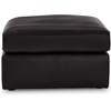 image:imageSignature Design by Ashley Oversized Accent Ottoman Black Leather32D x 32W x 20H