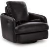 image:imageSignature Design by Ashley Oversized Accent Ottoman Black LeatherSymmetrical