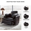 image:imageSignature Design by Ashley Oversized Accent Ottoman Black LeatherSymmetrical