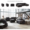 image:imageSignature Design by Ashley Oversized Accent Ottoman Black LeatherSymmetrical