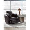 image:imageSignature Design by Ashley Oversized Accent Ottoman Black LeatherSymmetrical